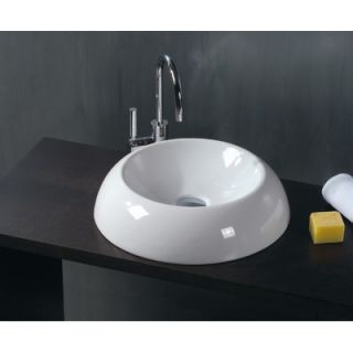 WS Bath Collections Ceramica 18.5 x 18.5 Vessel Sink in White