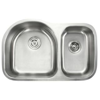 Kraus 30 x 19 Undermount Double Bowl Kitchen Sink and Kitchen Faucet