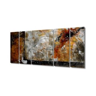  Walls Bronze Brushed by Ruth Palmer, Abstract Wall Art   23.5 x 52