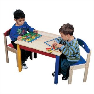 Guidecraft Moon & Stars Kids 3 Piece Table and Chair Set