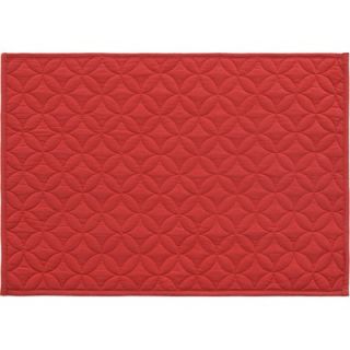 Pine Cone Hill Straight Edge Placemats in Tomato Quilted (Set of 4
