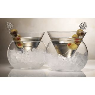 Artland Rockwell Large Stemless Martini Glass (Set of 2)