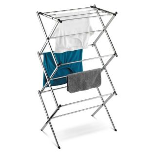 40.87 x 37.25 Commercial Chrome Accordion Drying Rack