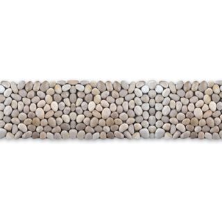 Solistone Decorative Pebbles 4 x 39 Interlocking Border Tile in