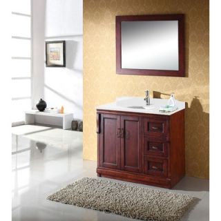 Virtu 40 Single Bathroom Vanity Set in Natural Oak