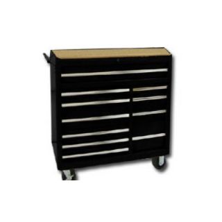 International Tool Box 40Black 11 Drawer Roller Cabinet,Rlr Bearing