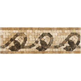 Shaw Floors Mosaic Vine Listello Tile Accent in Natural