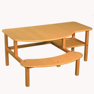 Wild Zoo Pre School Buddy 44.5 W Computer Writing Desk with Attached
