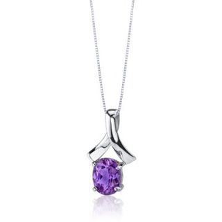 Oravo Smooth Radiance 2.50 Carats Oval Cut Alexandrite Pendant in