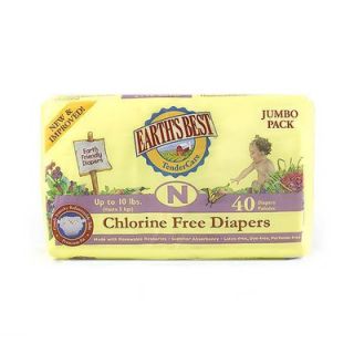 Earths Best Chlorine Free Earth Friendly Disposable Diapers