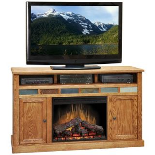 Legends Furniture Oak Creek 62 TV Stand with Electric Fireplace
