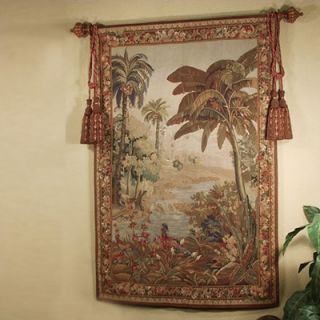 Tapestries, Ltd. Handwoven River Palms Tapestry   6674 / CC64R1