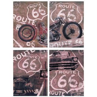 Oriental Furniture Route 66 Canvas Wall Art (Set