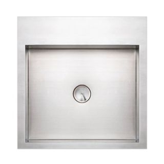 Whitehaus Collection Noahs Square Above Mount Stainless Steel