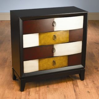 AA Importing Chest with Four Drawers in Distressed Black