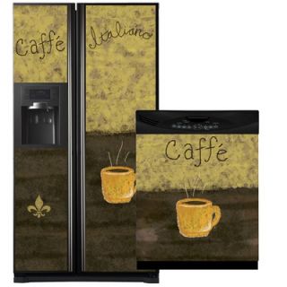 Appliance Art Caffe Side by Side Refrigerator and Dishwasher Cover