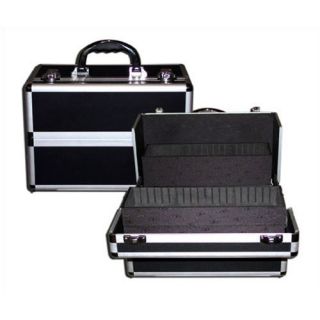 Beauty Case with 3 Divided Sliding Trays & 6 Bottom Compartments