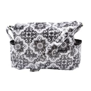 Messenger Diaper Bag in Versailles Black and White