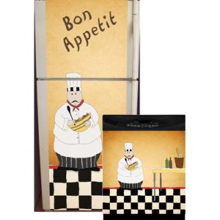 Appliance Art Chef Top and Bottom Refrigerator and Dishwasher Cover