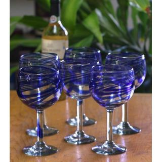 Novica Blue Ribbon Wine Glasses (Set of 6)
