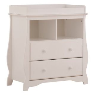Storkcraft Carrara 2 Drawer Change Table in White   03580 101