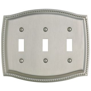  Rope Design Triple Toggle Switch Plate in Venetian Bronze   4793.112