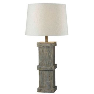 Kenroy Home Chandler Table Lamp in Wood Grain   32084WDG