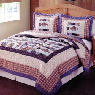 Timber Trails Swimming Up Stream Quilt Set   QS8195 2600