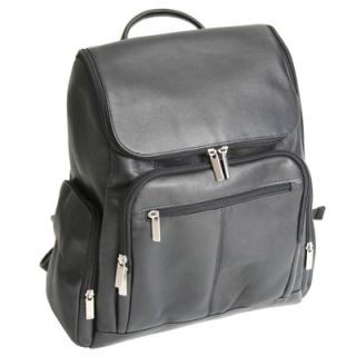 Royce Leather Laptop Backpack in Black   688 BLK VL