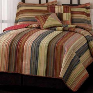 PEM America Retro Chic Quilt Bedding Collection in Red   Retro Chic