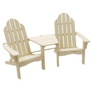 Great American Woodies Cottage Classic Tete A Tete Adirondack Chair