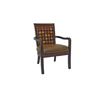 Royal Manufacturing Dark Cherry Frame Chair with Brown Background and