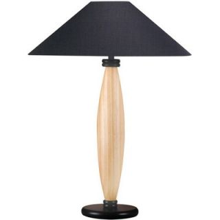 Lite Source Basics Table Lamp in Light Natural   LS 3321LNAT/BLK