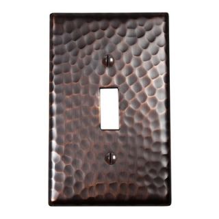 The Copper Factory Hammered Copper Single Switch Plate