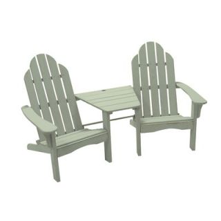 Great American Woodies Cottage Classic Tete A Tete Adirondack Chair