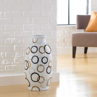Modern Circles Round Decorative Vase