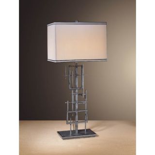 Minka Ambience Tall Table Lamp in Union Square Steel