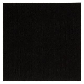 Ribbed 18 x 18 Carpet Tiles on Black (Set of 16)