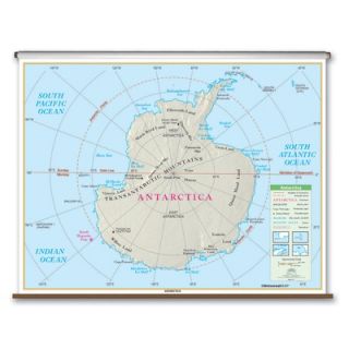 Universal Map Essential Wall Map   Antarctica