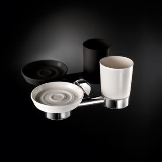 WS Bath Collections Napie Wall mount Tumbler and Soap Dish   Napie