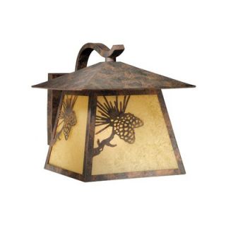 Vaxcel Yellowstone Outdoor Wall Lantern in Olde World Patina