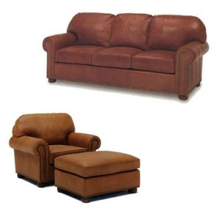 Distinction Leather Huntington Leather Sleeper Sofa and Chair Set