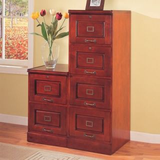 Wildon Home ® Parkdale Four Drawer File Cabinet in Cherry