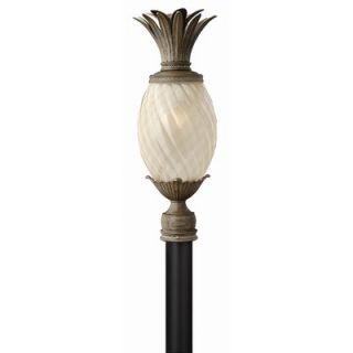 Hinkley Lighting Plantation Outdoor Post Lantern in Pearl Bronze with