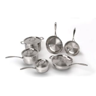 Professional Copper Clad Stainless Steel 10 Piece Cookware Set