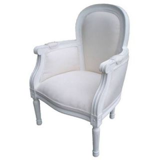 Gift Mark Diamond Arm Childrens Chair in White