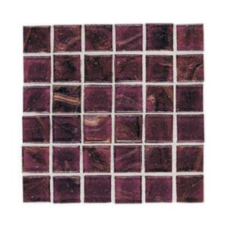 Daltile Elemental Glass 12 x 12 Mosaic Tile in Cranberry Crush