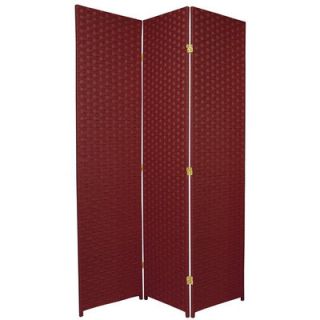 Oriental Furniture Special Edition Woven Fiber 3 Panel Room Divider in