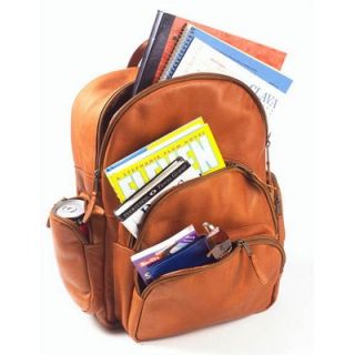 Clava Leather Vachetta Multi Pocket Backpack in Tan