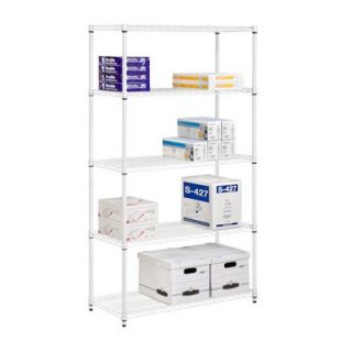 Honey Can Do Five Tier Adjustable Storage Shelves in White